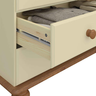 Richmond Desk in Cream & Pine - Giant Lobelia