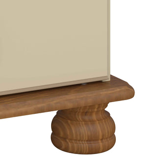 Richmond Desk in Cream & Pine - Giant Lobelia