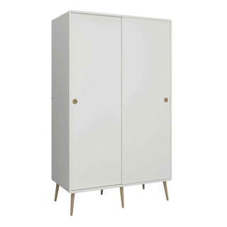 Softline 2 Door Sliding Wardrobe in Off White - Giant Lobelia