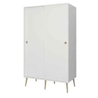 Softline 2 Door Sliding Wardrobe in Off White - Giant Lobelia