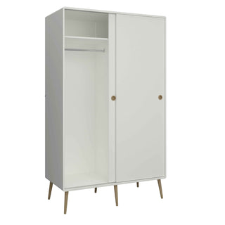 Softline 2 Door Sliding Wardrobe in Off White - Giant Lobelia