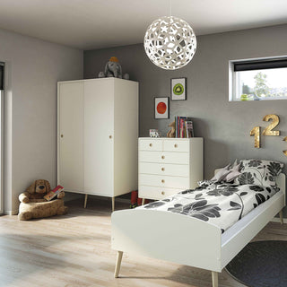 Softline 2 Door Sliding Wardrobe in Off White - Giant Lobelia