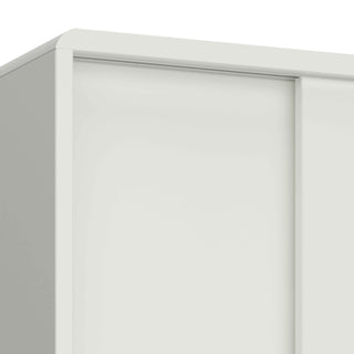 Softline 2 Door Sliding Wardrobe in Off White - Giant Lobelia