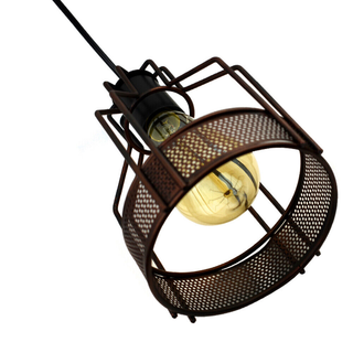 Vintage Ceiling Pendant Light Shades Metal Caged Design 3 Head Chandelier Light~4058 - Giant Lobelia