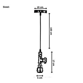 Chandelier Ceiling Light Water Pipe E27 Loft Pendant Light with FREE Bulb~2575 - Giant Lobelia