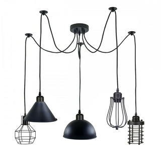 2m Pendant Light Cage Retro Industrial Ceiling Light Spider Lamp~1166 - Giant Lobelia