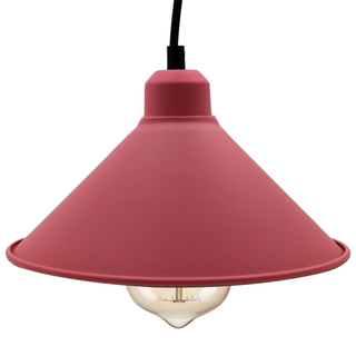 Retro Industrial Hanging Chandelier Ceiling Cone Shade pink colour  Vintage Metal Pendant light~1001 - Giant Lobelia