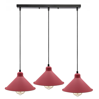 Retro Industrial Hanging Chandelier Ceiling Cone Shade pink colour  Vintage Metal Pendant light~1001 - Giant Lobelia