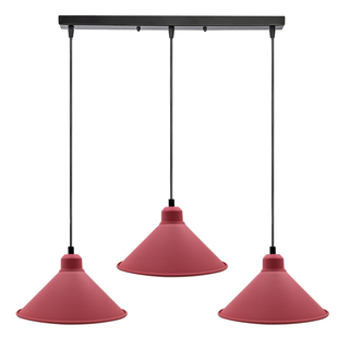 Retro Industrial Hanging Chandelier Ceiling Cone Shade pink colour  Vintage Metal Pendant light~1001 - Giant Lobelia