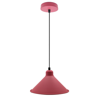 Retro Industrial Hanging Chandelier Ceiling Cone Shade pink colour  Vintage Metal Pendant light~1001 - Giant Lobelia