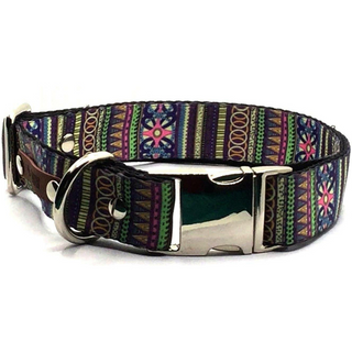 Wholesale Durable Designer Dog Collar No. 7l - Giant Lobelia