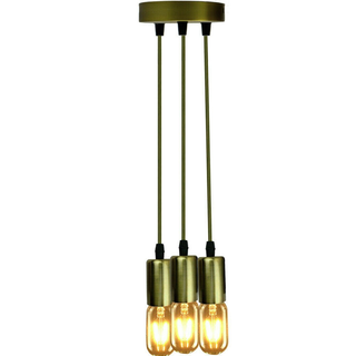 Ceiling Light Bulb Holder Pendant Light Metal E27 Light Bulb Holders for Living Room, Dining Room and Kitchen Island~1294 - Giant Lobelia