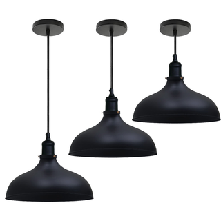 Black Industrial Retro Ceiling Pendant Light~1478 - Giant Lobelia