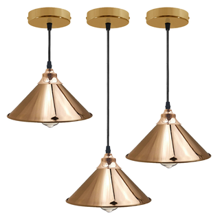 French Gold Pendant Lights Gold Ceiling Lights Metal Industrial Light Shade~1519 - Giant Lobelia