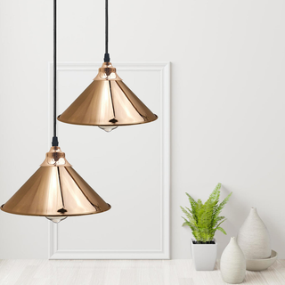 French Gold Pendant Lights Gold Ceiling Lights Metal Industrial Light Shade~1519 - Giant Lobelia