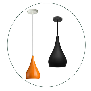 LEDSone industrial vintage Black Orange Adjustable Ceiling Pendant Lights~1592 - Giant Lobelia