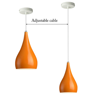 LEDSone industrial vintage Black Orange Adjustable Ceiling Pendant Lights~1592 - Giant Lobelia