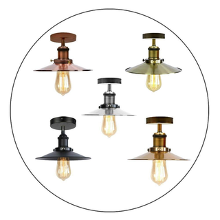 Modern Vintage Industrial Flush Mount Metal Ceiling Light Pendant Light Shade~2202 - Giant Lobelia