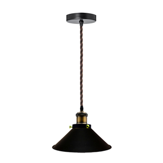 Pendant Light Vintage Flat Black Lamp Shades~3203 - Giant Lobelia