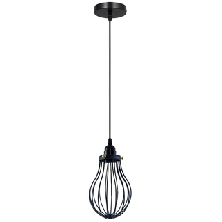 Retro Industrial Black Indoor Hanging Adjustable Pendant Light Big Vase Cage Ceiling Chandelier~3398 - Giant Lobelia