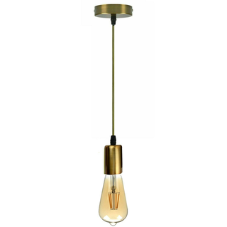 Vintage E27 Fitting Suspension Light Base Yellow Brass Lamp Holder Ceiling Pendant Lights~3639 - Giant Lobelia