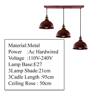 Vintage Industrial Brushed Copper Indoor Hanging Adjustable Pendant Light Metal Mug Cage Ceiling Chandelier~3386 - Giant Lobelia