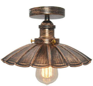 Vintage Retro Industrial Flush Mount Farmhouse Ceiling Light Shade chandelier UK~2225 - Giant Lobelia