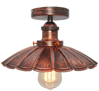 Vintage Retro Industrial Flush Mount Farmhouse Ceiling Light Shade chandelier UK~2225 - Giant Lobelia