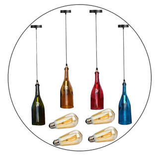 Vintage Retro Wine bottle Ceiling Pendant Light Lamp Shade Chandelier light UK~2228 - Giant Lobelia