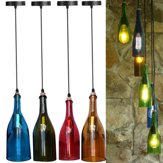 Vintage Retro Wine bottle Ceiling Pendant Light Lamp Shade Chandelier light UK~2228 - Giant Lobelia