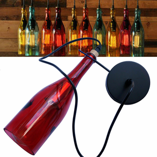 Vintage Retro Wine bottle Ceiling Pendant Light Lamp Shade Chandelier light UK~2228 - Giant Lobelia