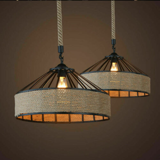 Hanging Lamp Hemp Rope Light Ceiling Pendant Light~1536 - Giant Lobelia