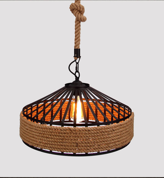 Hanging Lamp Hemp Rope Light Ceiling Pendant Light~1536 - Giant Lobelia