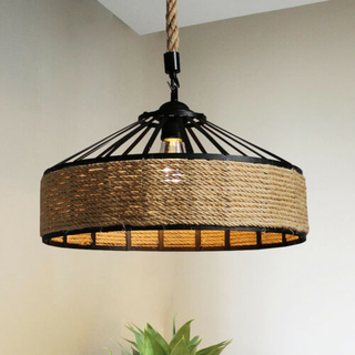 Hanging Lamp Hemp Rope Light Ceiling Pendant Light~1536 - Giant Lobelia