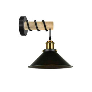 Modern Combined Solid Wooden Arm Chandelier Lighting With Metal Cone Shaped wall sconce~3471 - Giant Lobelia