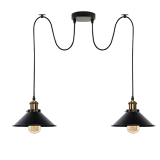 LEDSone Industrial Vintage Black 2 Way Retro Industrial Ceiling E27 Hanging Lamp Pendant Light~3511 - Giant Lobelia