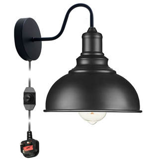 Wall Light Mounted E27 Matte Black Retro Wall Light lamp~1851 - Giant Lobelia