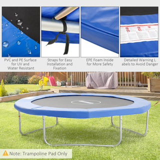 10FT Trampoline Pad Surround Safety Pad Foam Pading Pads Replcement Spare New - Giant Lobelia