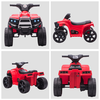 6V Kids Electric Ride on Car ATV Toy Quad Bike With Headlights for Toddlers 18-36 months Red - Giant Lobelia