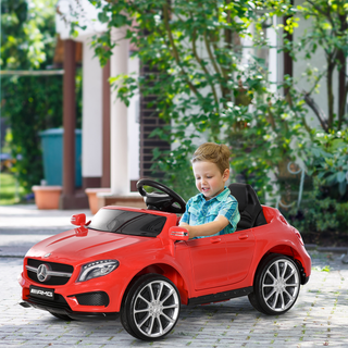 Compatible for 6V Kids Ride On Car Mercedes Benz GLA Licensed Toy toddler with Music Remote Control Rechargeable Headlight Two Speed Red - Giant Lobelia