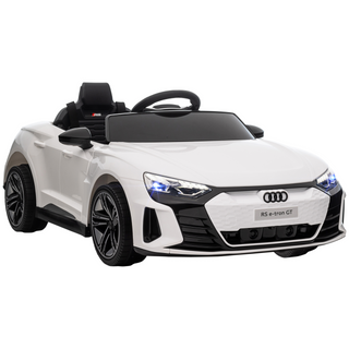 Audi RS e-tron GT Licensed Kids Electric Ride-On Car 12V Battery Powered Toy w/ Remote Control, Lights, Music, for 3-5 years, White - Giant Lobelia