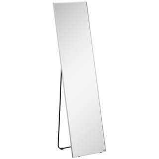 Full Length Mirror Wall-Mounted, 160 x 40 cm Freestanding Rectangle Dressing Mirror for Bedroom, Living Room, Black Frame - Giant Lobelia