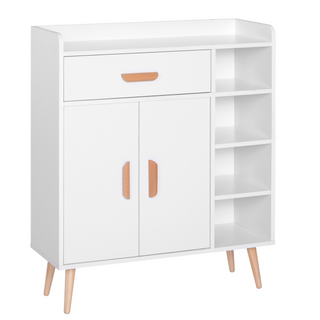 Sideboard, Side Cabinet, Floor Cupboard with Storage Drawer for Hallway, Kitchen, Bedroom, Living Room, White - Giant Lobelia