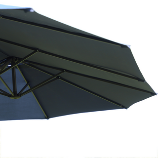 4.6m Garden Parasol Double-Sided Sun Umbrella Patio Market Shelter Canopy Shade Outdoor Blue - NO BASE - Giant Lobelia