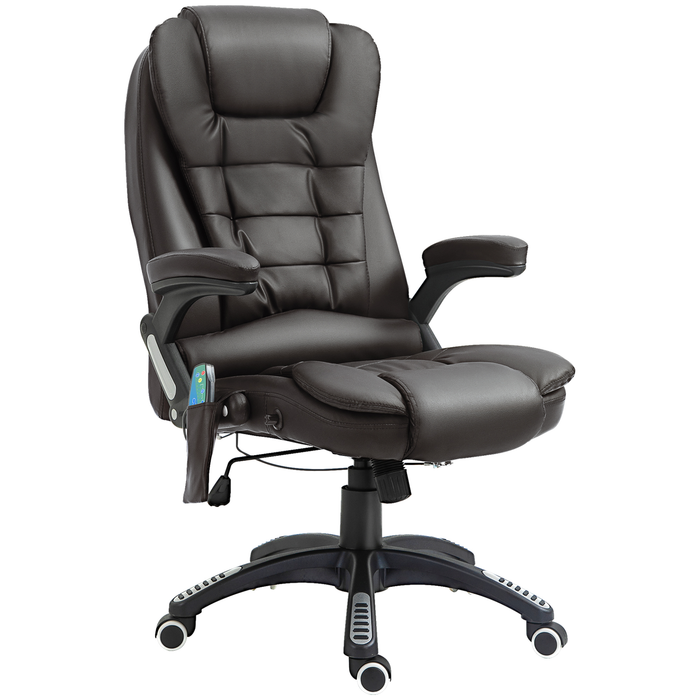 Homcom heated massage executive shop office chair