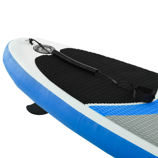 10ft Inflatable Paddleboard Stand Up Paddle Board SUP Accessories Carry Bag Non-Slip Deck Adj Paddle Pump Leash Blue - Giant Lobelia