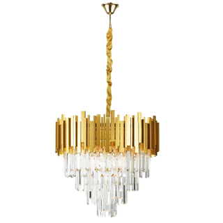 Modern Large Crystal Ceiling Light Gold Pendant Chandelier Lamp for Living Room ~4117 - Giant Lobelia