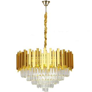 Modern Large Crystal Ceiling Light Gold Pendant Chandelier Lamp for Living Room ~4117 - Giant Lobelia