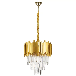 Modern Large Crystal Ceiling Light Gold Pendant Chandelier Lamp for Living Room ~4117 - Giant Lobelia