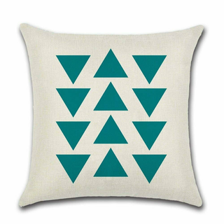 Cushion Cover Triangle - Blue Triangle - Giant Lobelia